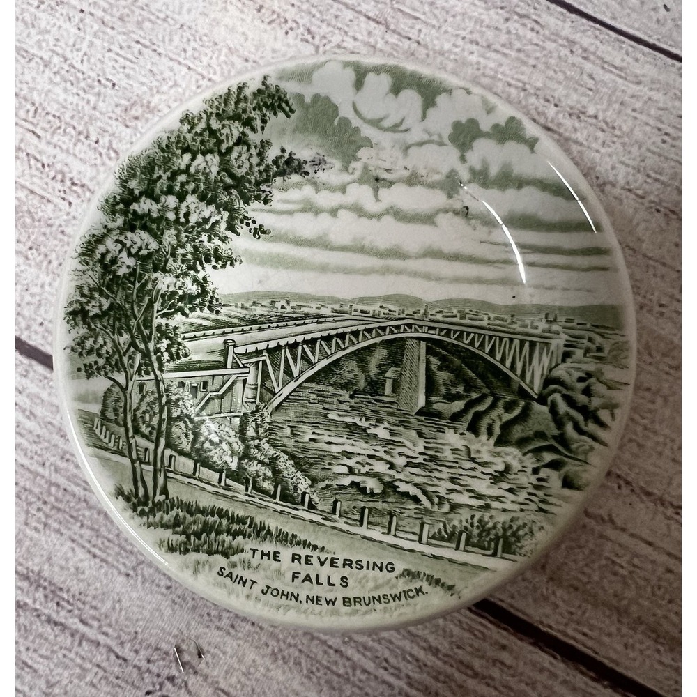 Vintage Woods & Sons Atlantic Canada Plate Reversing Falls 4.5"